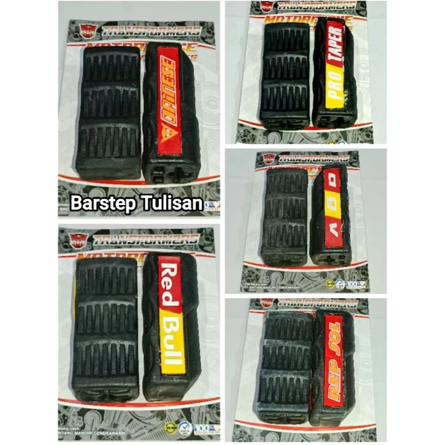 Footstep Karet / Footstep Depan Variasi / Karet Barstep , Pijakan Kaki Depan Universal ( Motif Rando