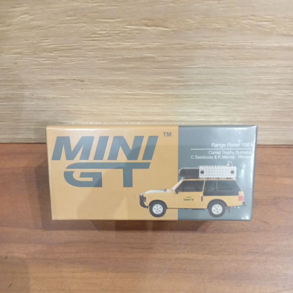 MINIGT 1144 RANGE ROVER 1981 CAMEL TROPHY SUMATRA C.SWOBODA &1K.MENTEL WINNER MINI GT