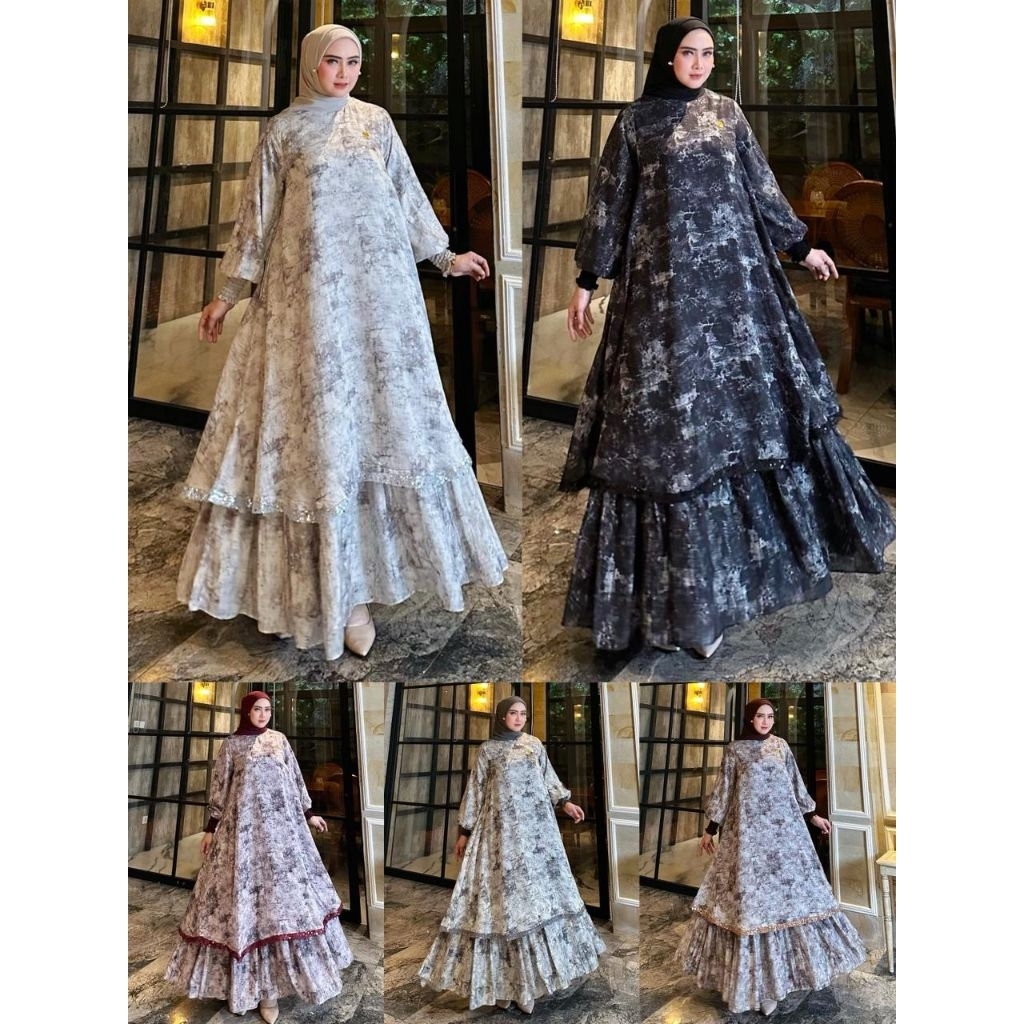 AZIZA SET BY NINONA GAMIS SET HIJAB