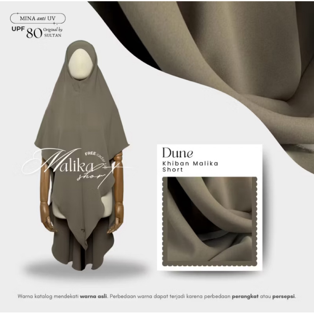 Khimar Bandana Bonavista warna Dune