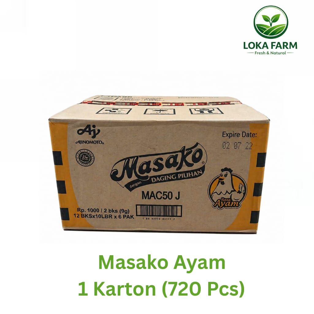 Masako Kaldu Rasa Ayam - 1 Dus (Isi 12 Pak x 10 Lembar x 9g)