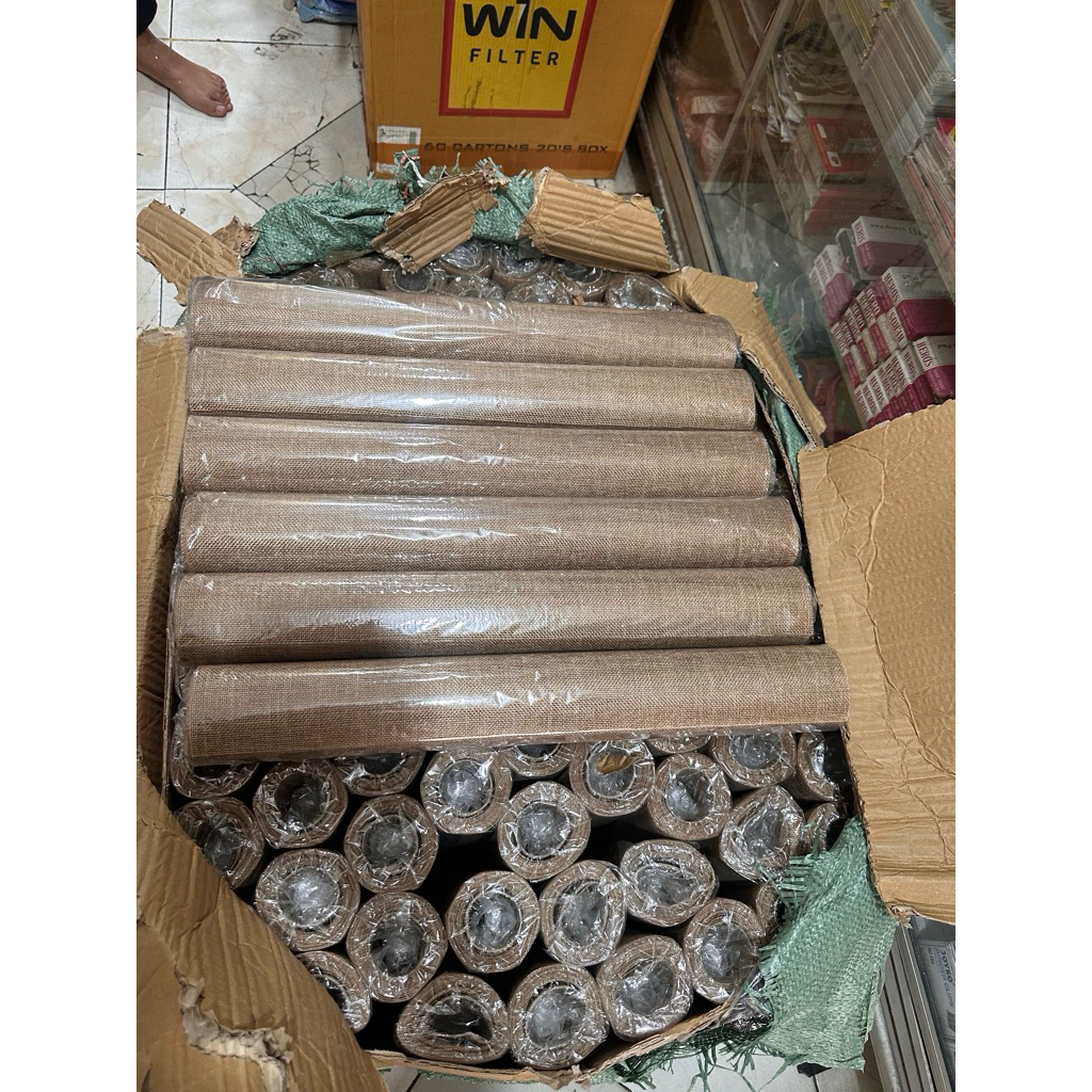 Jute Roll Korea – Mesh Karung Goni Gulung untuk Bunga Flower Wrapping Paper Bouquet Alas Foto