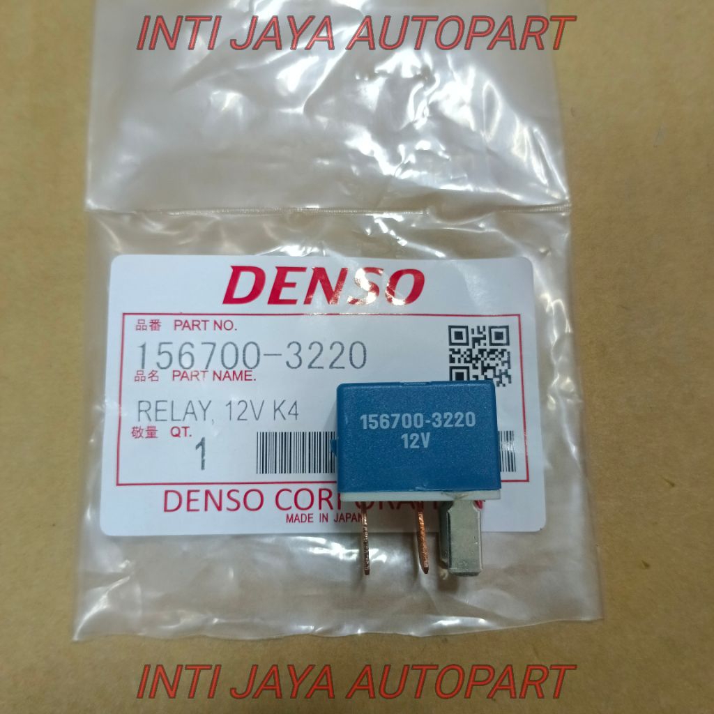 RELAY TOYOTA AVANZA 12VOLT KAKI 4 DENSO JEPANG RELAY BIRU