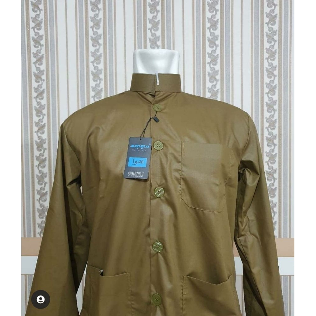 BAJU KOKO AMMU WARNA COKLAT SAMPOERNA