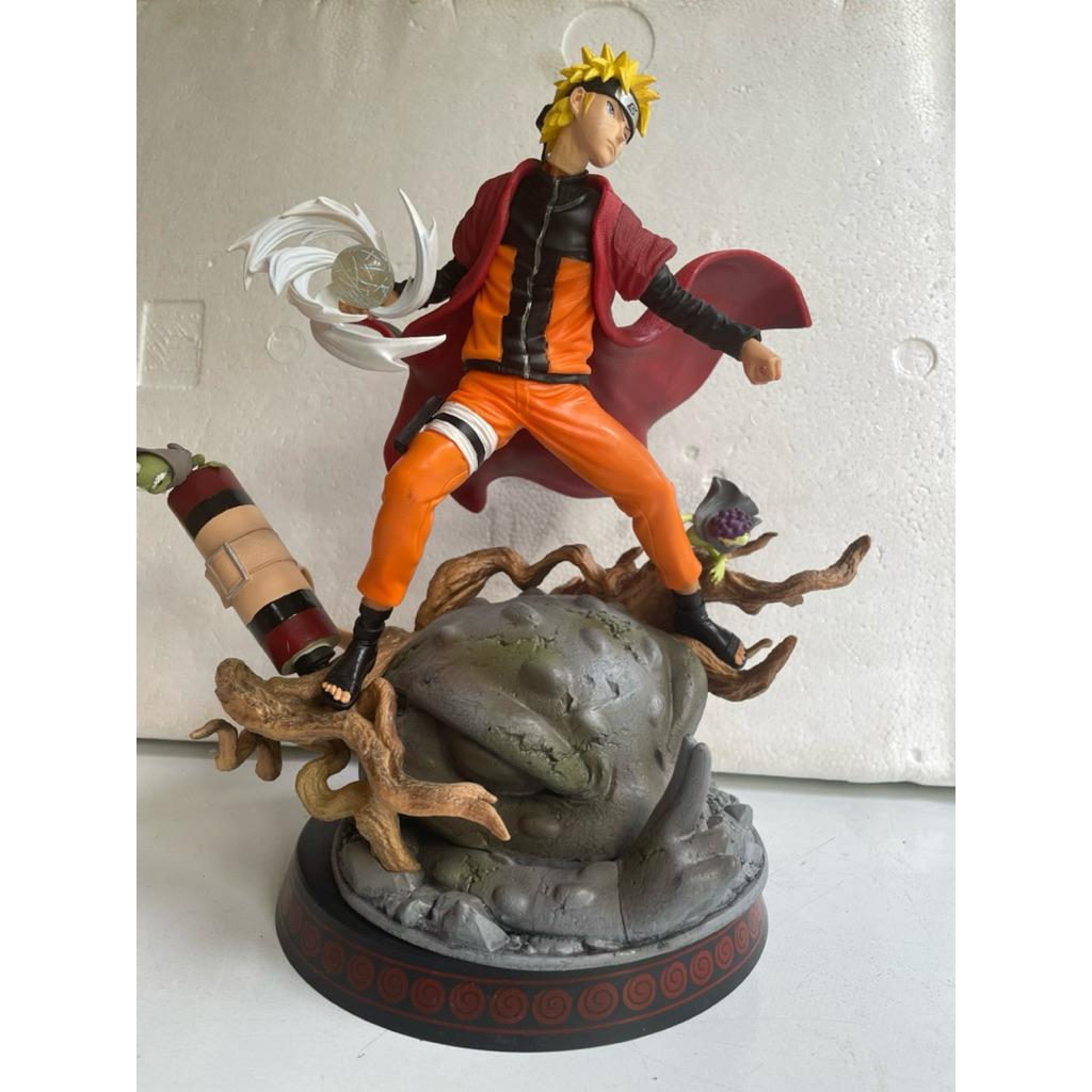 Action Figure Naruto Uzumaki Sage Mode Rasengan Naruto Shippuden Patung Pajangan Koleksi Anime Kuali