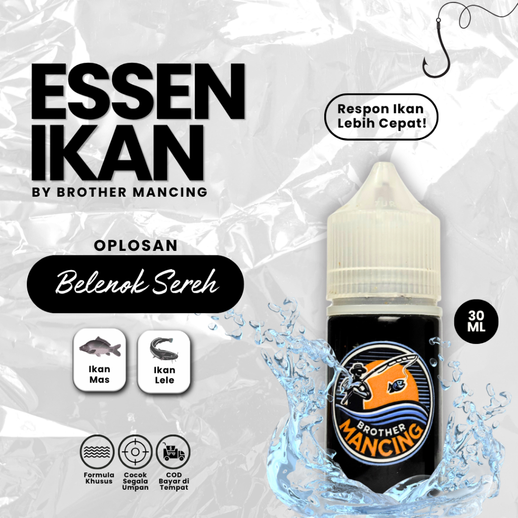 Esen Oplosan Blenok / Belenok Sereh Brother Mancing Ikan Mas Lele 30ml