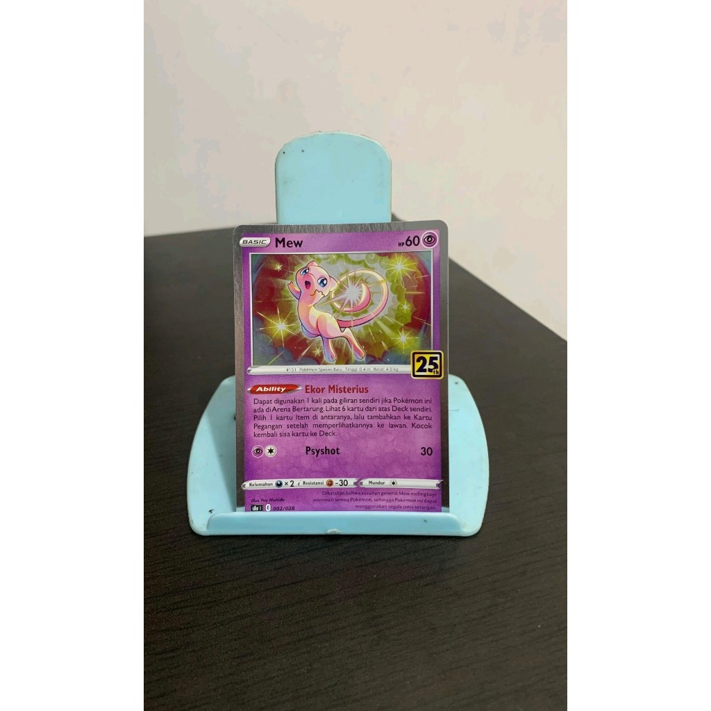 Mew 25th anniversary - s8a- 002/028  pokemon tcg indonesia