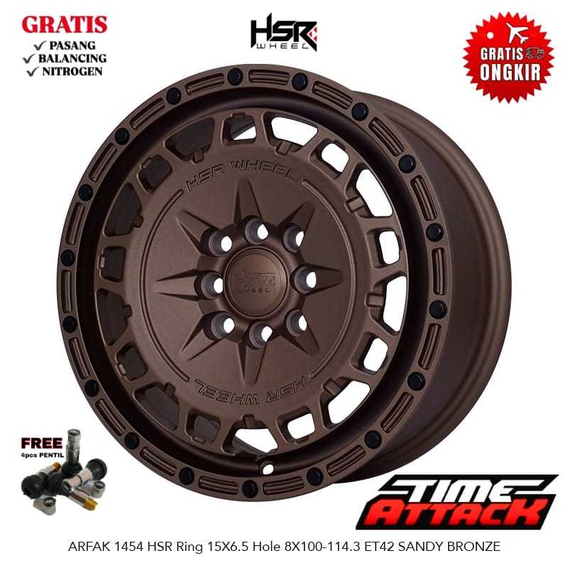 Velg Mobil Suzuki Spresso R15 HSR Wheel Arfak Velg HSR Ring 15