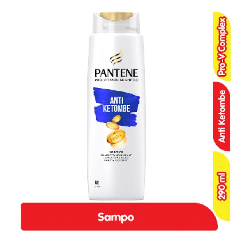 Pantene Shampo Anti Ketombe 290ml - Mengatasi Ketombe dan Rambut Rontok,wangi Segar