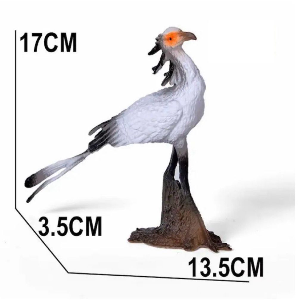 Miniatur hewan burung Hering Ular - mainan edukasi burung Hering Ular animal toys figure
