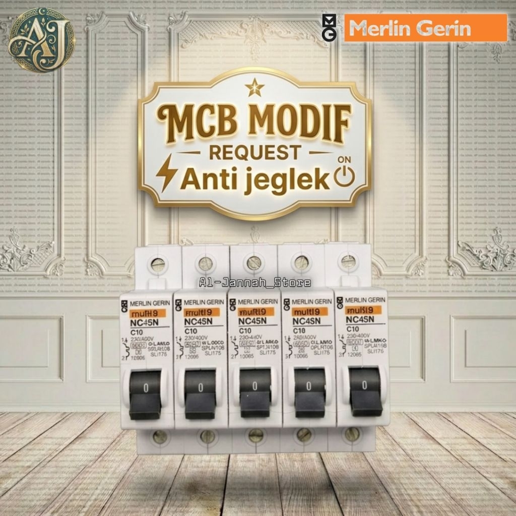 MCB Merlin Gerin 1Phase 2A Sampai 63A