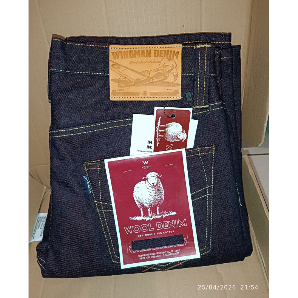 Wingman Denim - WoolDenim Tuscan Red 16Oz  S31