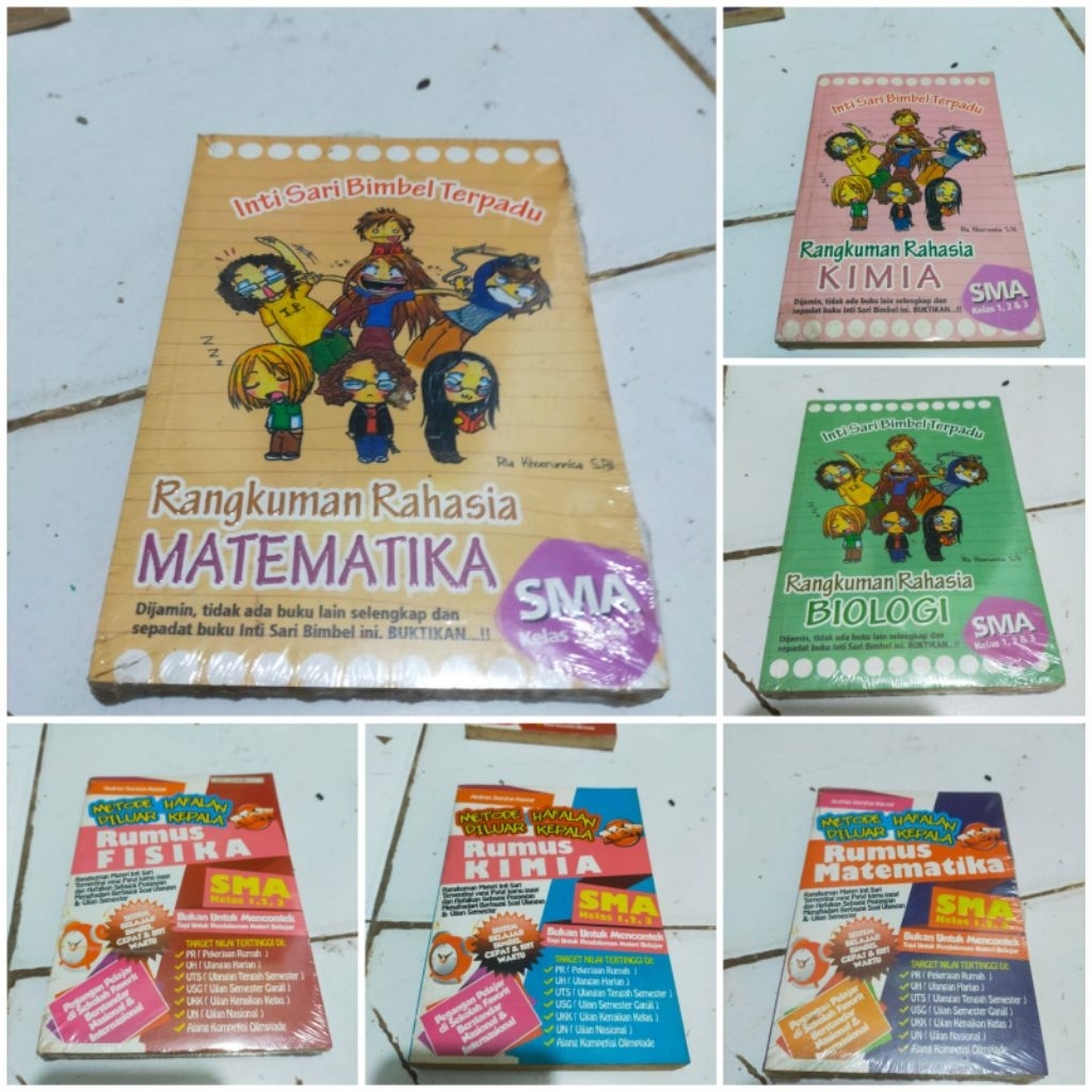 Sekali baca lansung inget kamus detail  Biologi. Fisika. Matematika untuk SMA kelas 1,2 dan 3. Metod