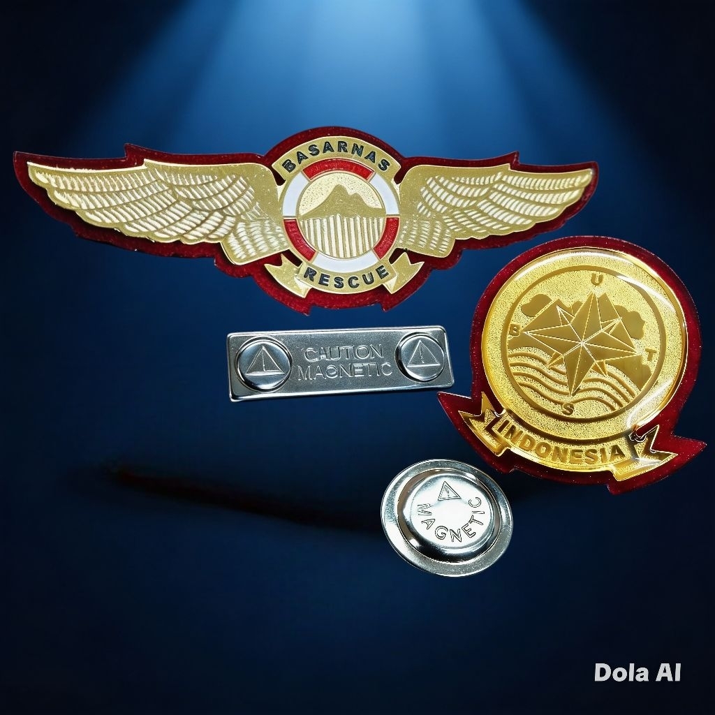 PIN BASARNAS WING DAN MATA ANGIN MAGNET