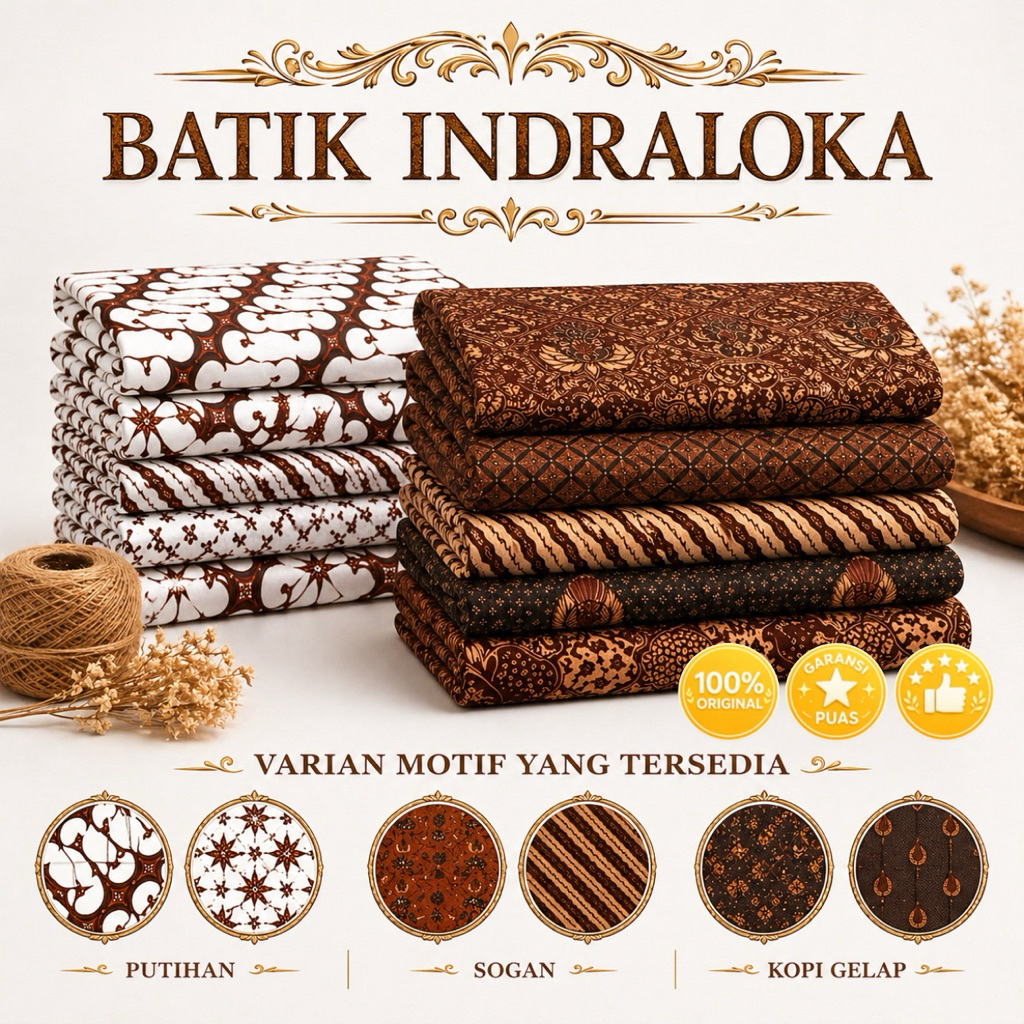 Kain Batik Darmadi Sogan Jarik Halus Samping Sarung Wanita Pria Dewasa Motif Murah Panjang Solo Baru