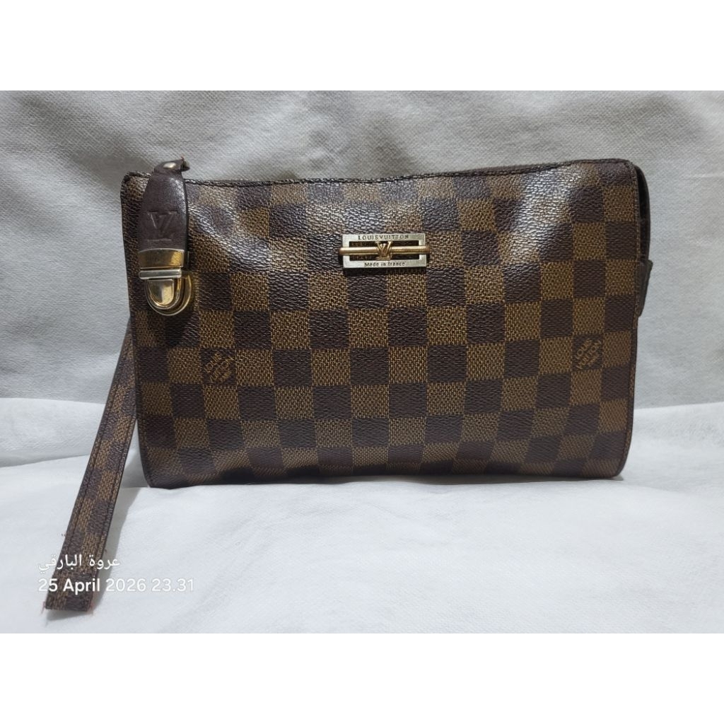 LVONG Eva Clutch Damier Ebene LV006