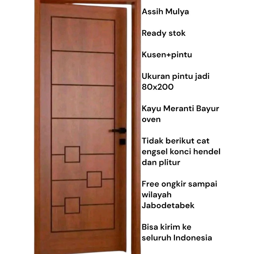 kusen dan pintu kayu Meranti Bayur oven