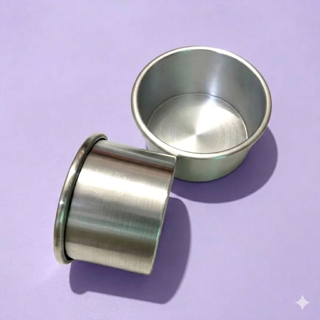 Loyang bulat mini press diameter 8,9,10 cm tinggi 5 cm