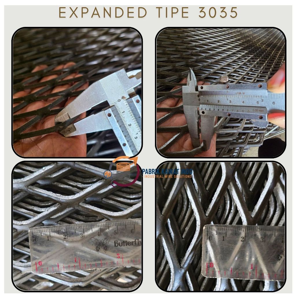 Expanded Metal F3035 / Kawat Expanded Mesh F3035 Expanda Diamond Mesh Ornamesh l Harga Murah Harga P