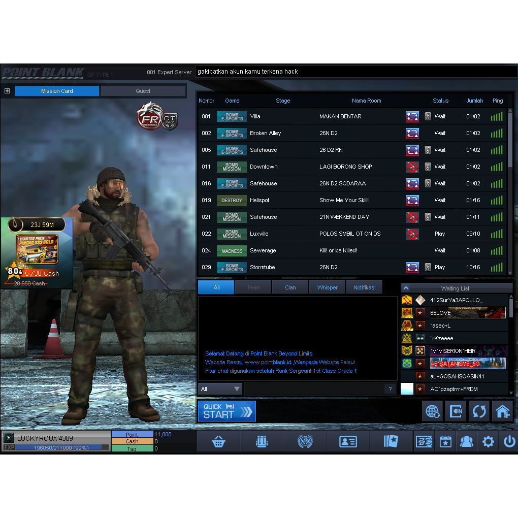 CHAR PB/POINT BLANK M1