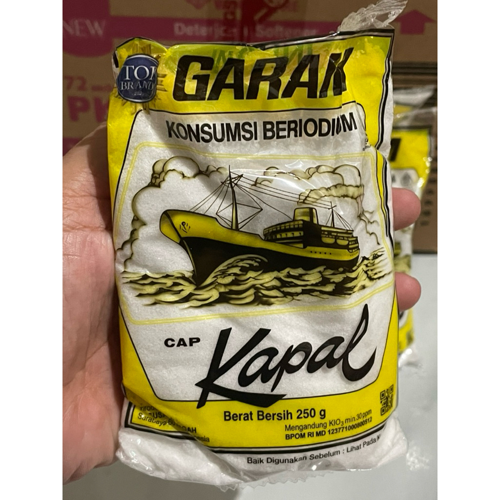 [3pcs] Garam Beryodium Cap Kapal 250g - Garam Dapur Beryodium Praktis untuk Memasak