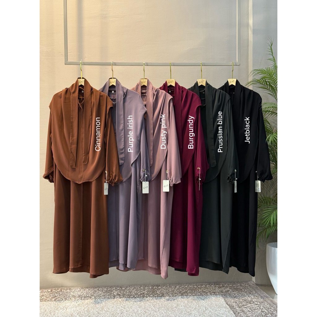 NUHA abaya by all_busyra material Nabeen antiUV