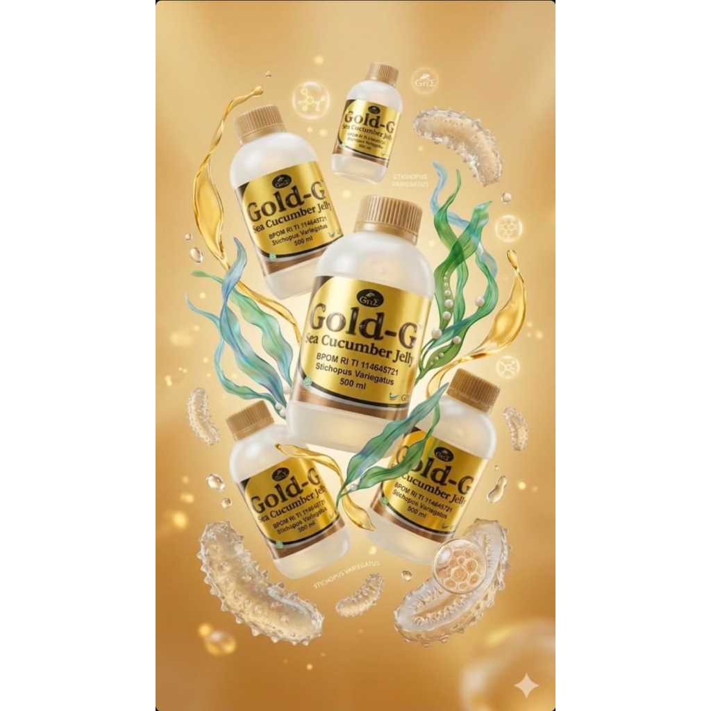 GOLD G Jelly Gamat Gold G Teripang Asli 100%