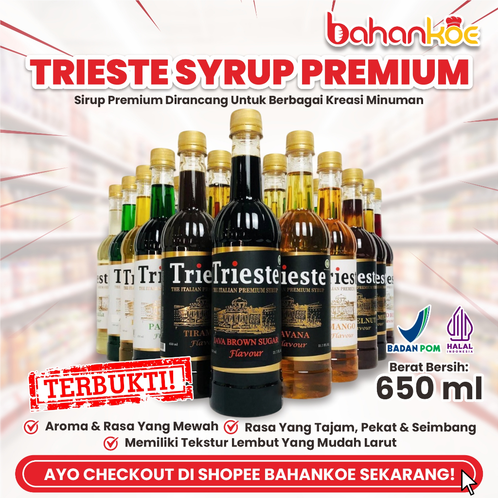 TRIESTE SYRUP 650 ML ALL VARIAN