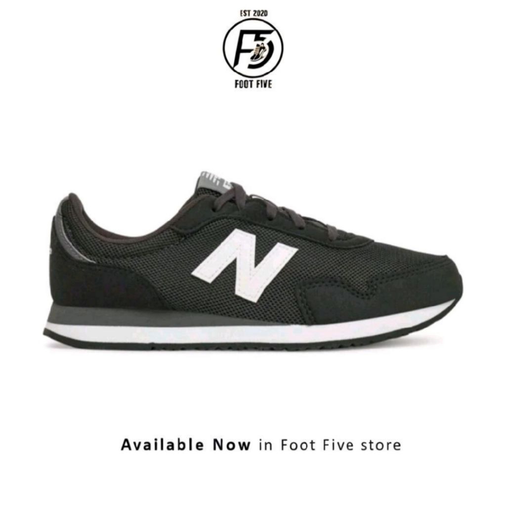 Sepatu Sneakers Wanita / Anak NB 323 Black White Original BNIB