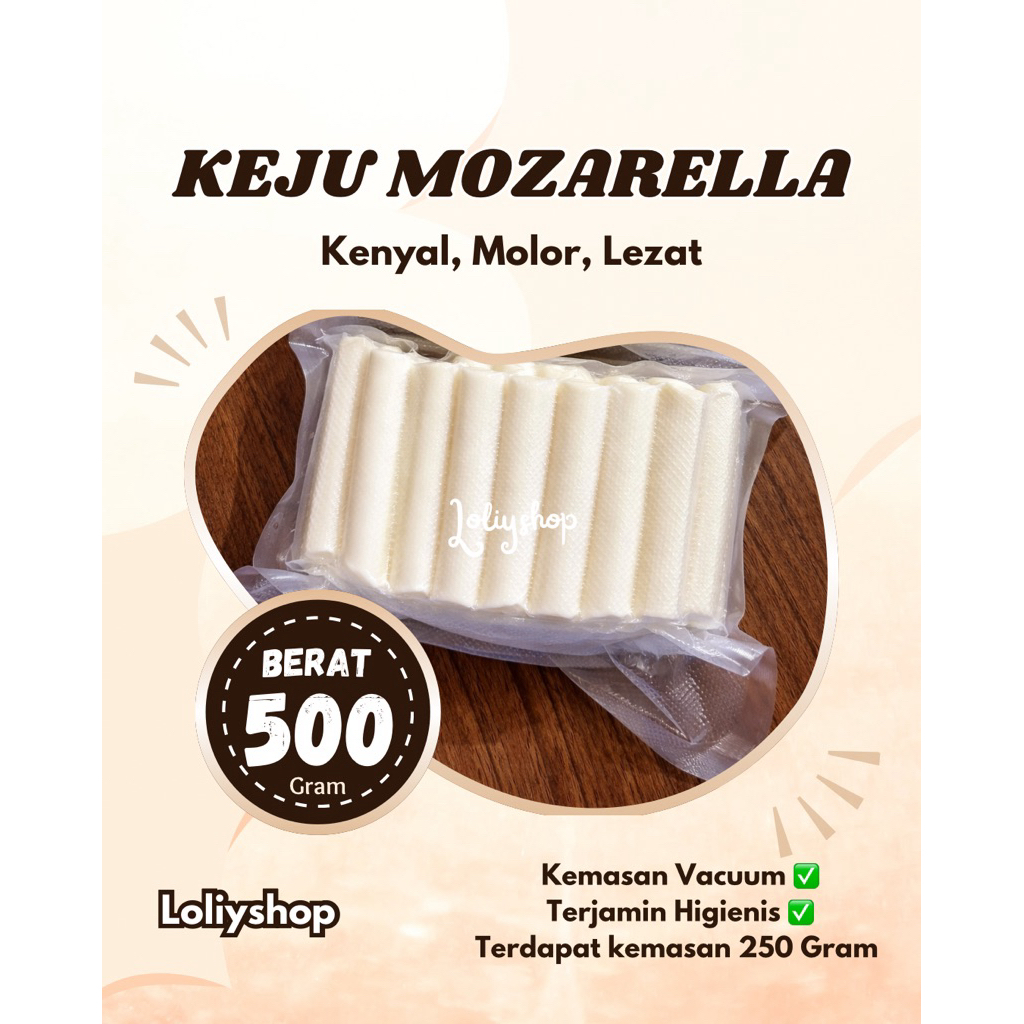 [khusus Instan] KEJU MOZARELLA STICK 500gr - mozarella kiloan 500gram / Mozzarella kiloan Kirim Goje