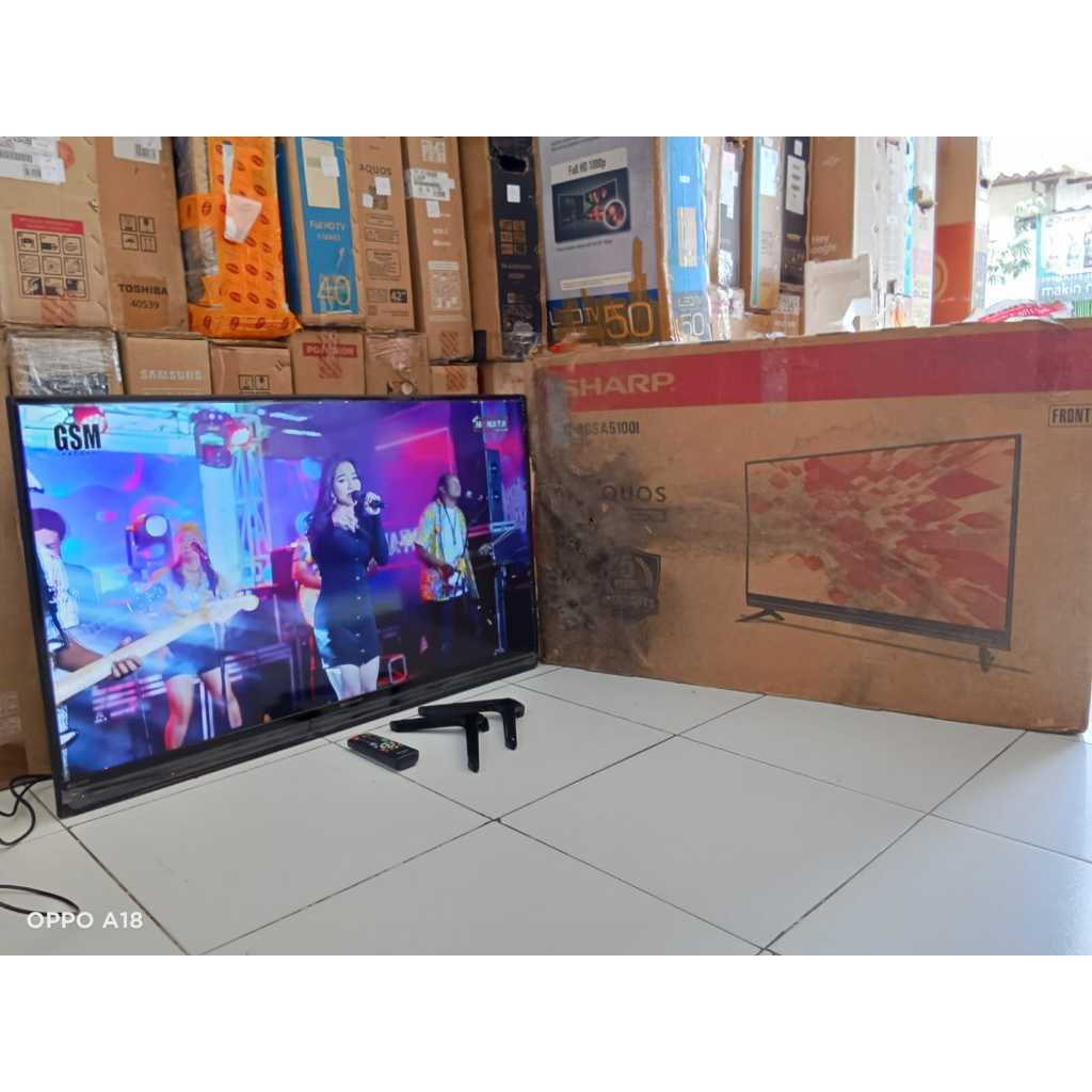 TV LED SHARP 40 INC ANALOG KONDISI BEKAS MASIH SEGEL SIAP PAKAI (088)
