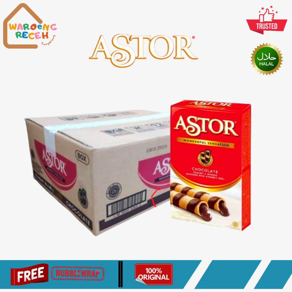 Astor Wafer Stick Double Chocolate 40 Gr [1 DUS ISI 36 BOX]