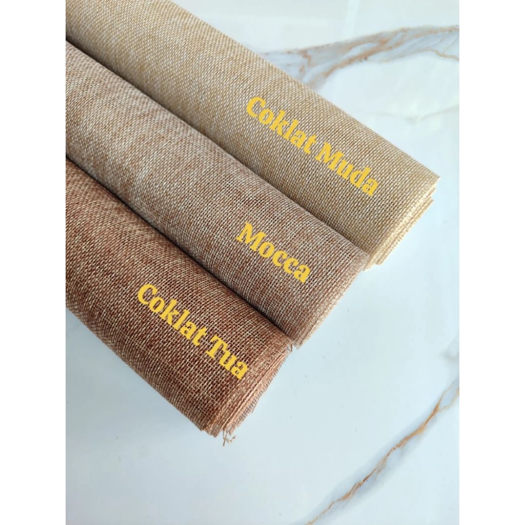 1 Lembar Wrapping Kain Jute Tebal - Kain Jute Pembungkus Buket - Wrappinh Flower Jute Korean