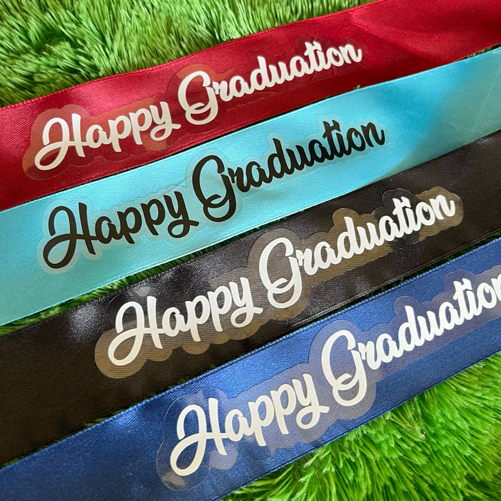 [Tidak Custom] sticker graduation/happy Birthday