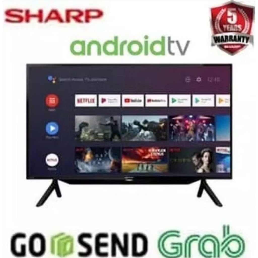 TV SHARP 42 INCH ANDROID GOOGLE TV 43GH/ PROMO