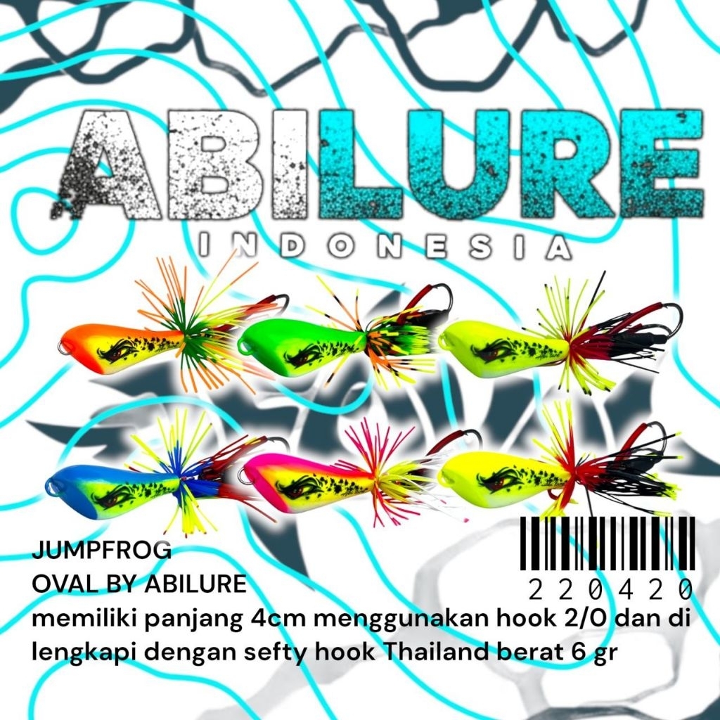 Abi Lure Jump Frog Oval 4cm Jumpfrog