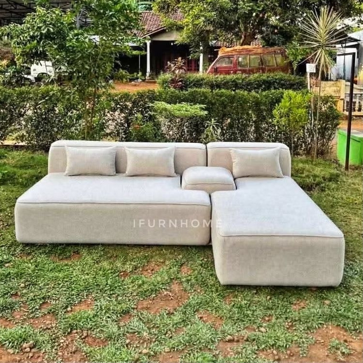 Kursi Tamu Sofa Leter L