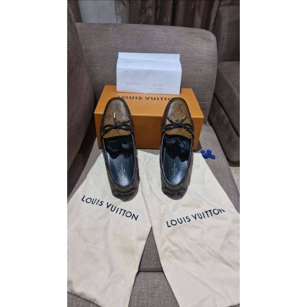 Louis Vuitton Gloria Loafers Size 38 Insole 24 cm with DB, BOX and Copy Receipt email LV 2021 (Like 