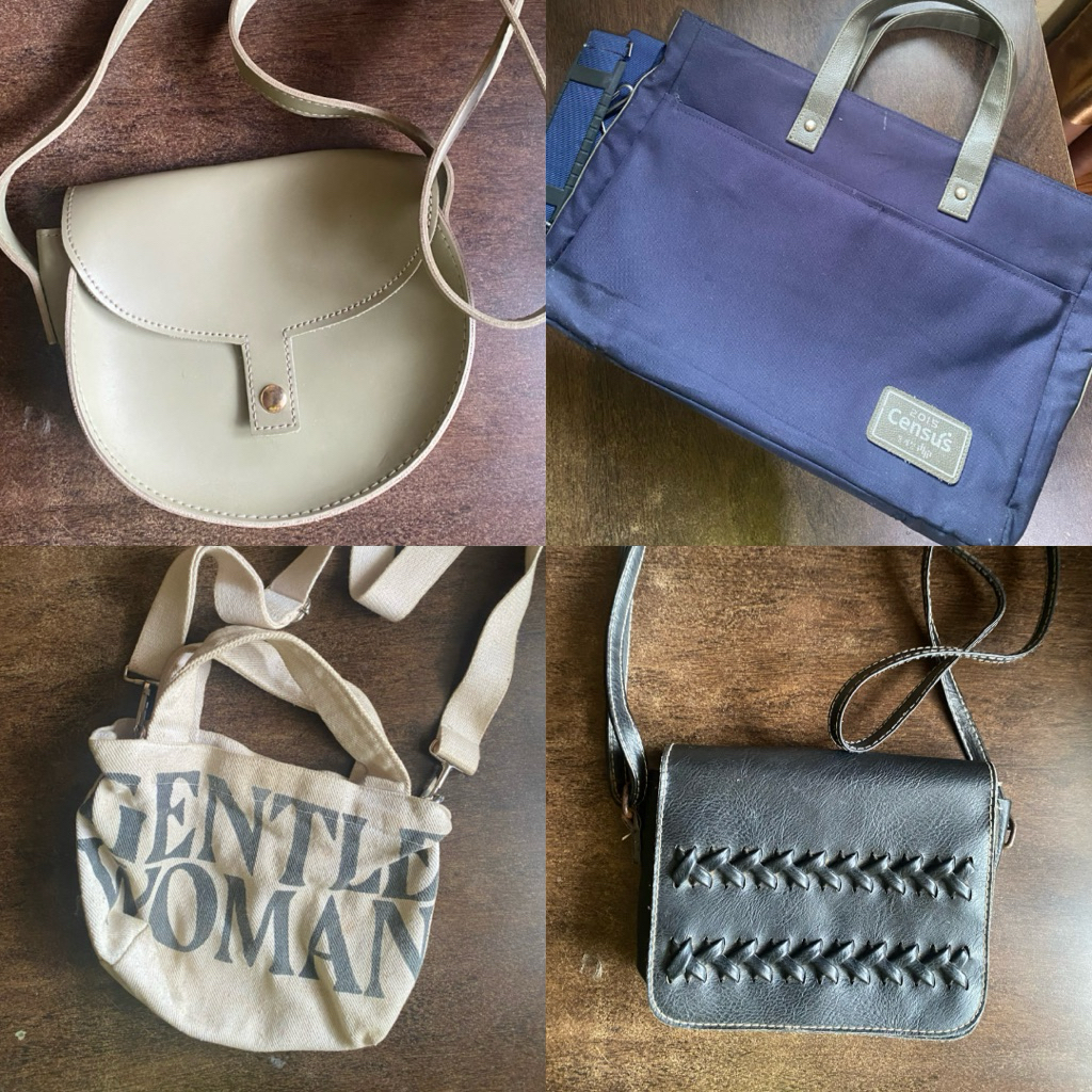 sling bag tas laptop gentle women miniso preloved