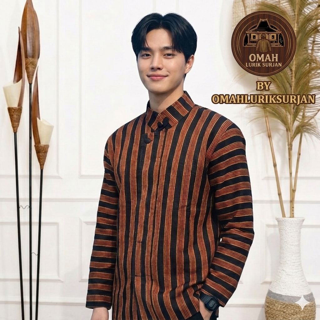 SURJAN LURIK PRIA DEWASA OMAHLURIKSURJAN ORIGINAL PREMIUM | Baju Adat Jawa Tradisional Manten Kondan