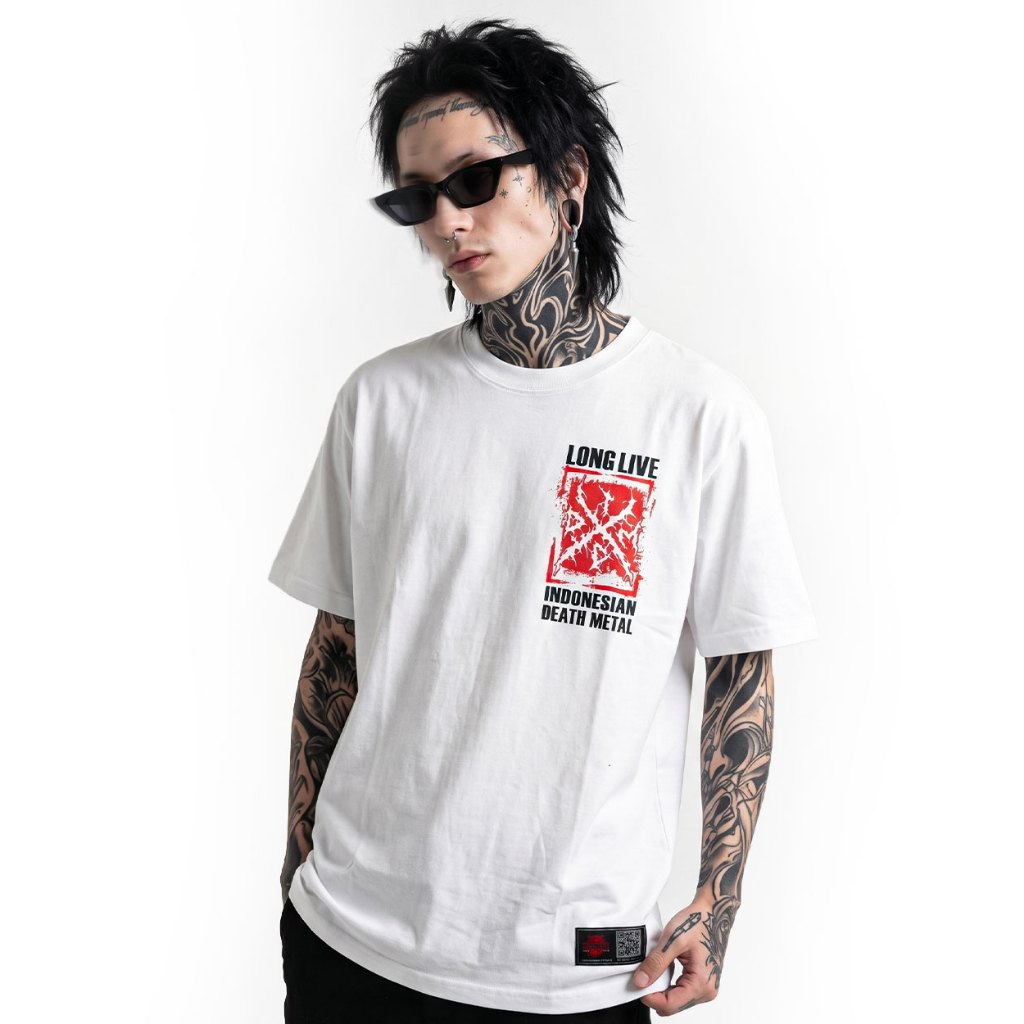 ASLI Kaos Tshirt Iddm - Long LIve IDDM White Katun M-XXL