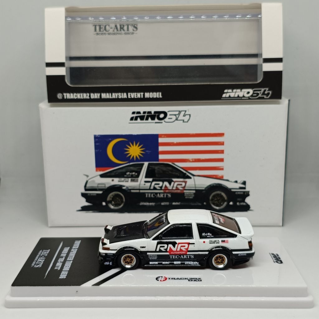 Inno64 Toyota Sprinter Trueno AE86 Trackerz Day Malaysia Event Model