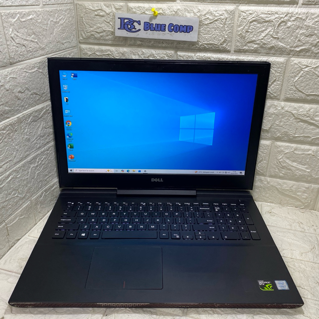 Laptop Gaming Dell Core i7 7700HQ Nvidia GTX 4GB Ram 16 GB SSD 512GB Laptop Editing Render Berkualit