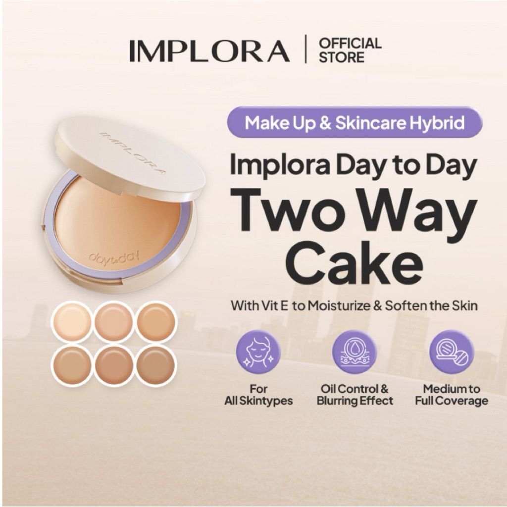 Two way cake implora / bedak padat implora
