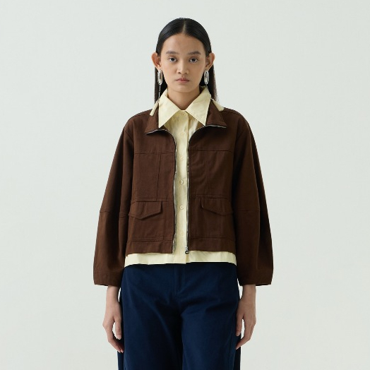 NASL by Nagita Slavina Brown Jacket Layer Butter