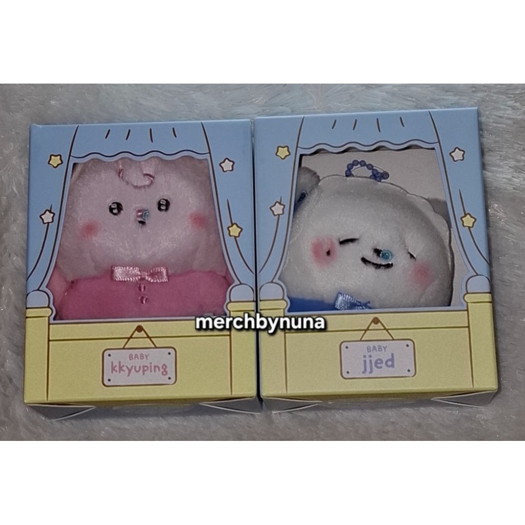 DREAMIZ KEYRING BABY DOLL JENO & JAEMIN NCT DREAM X LINE FRIENDS 'BABY JJED & BABY KKYUPING' OFFICIA