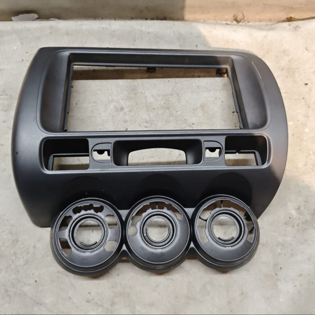 FRAME PANEL HEADUNIT AC TENGAH HONDA JAZZ GD3 CITY GD8 IDSI VTEC 2003 - 2008 NOS ORIGINAL MINUS