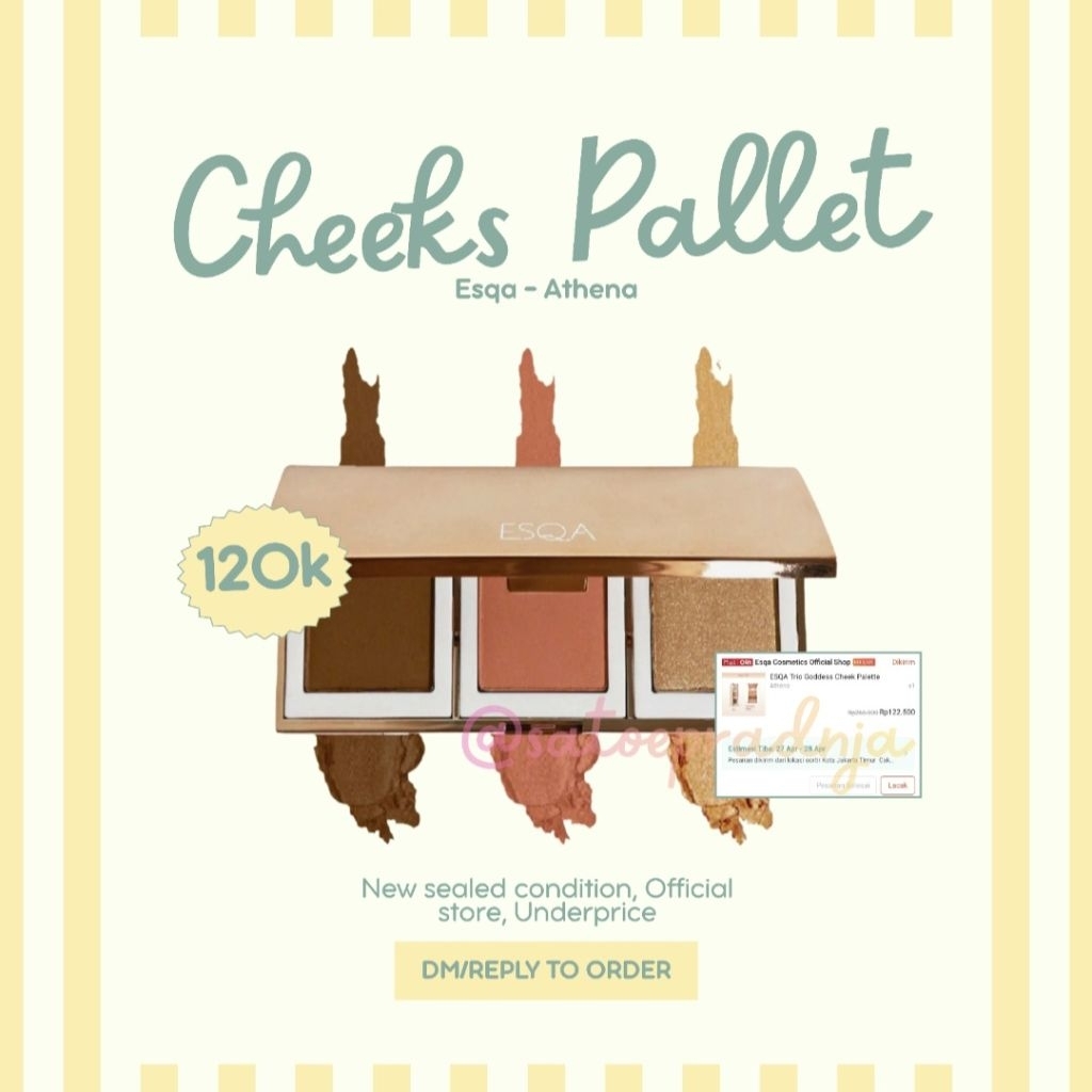[NEW] Cheeks Palette by Esqa - Athena