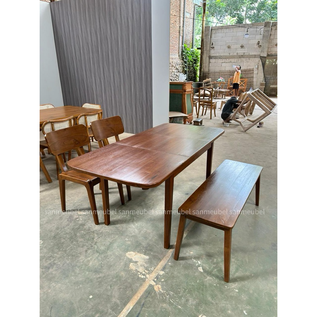 Meja Makan Minimalis 4 Kursi / Meja Makan Set 4 Kursi