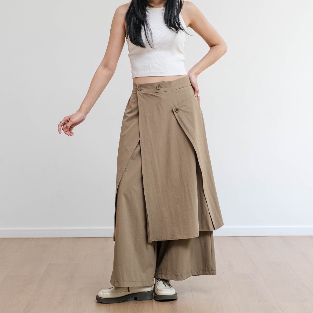 TOB Eriya Pants - Kulot Rok Layered Wanita/Harajuku/Korean Style